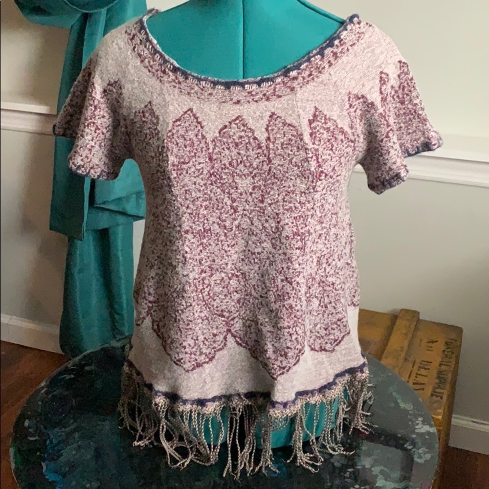 Free People Fringe Sweater